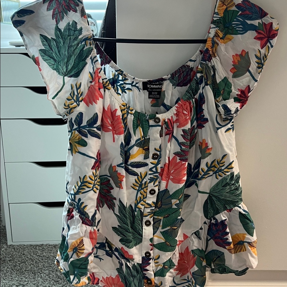 Hommage Floral Off the Shoulder top